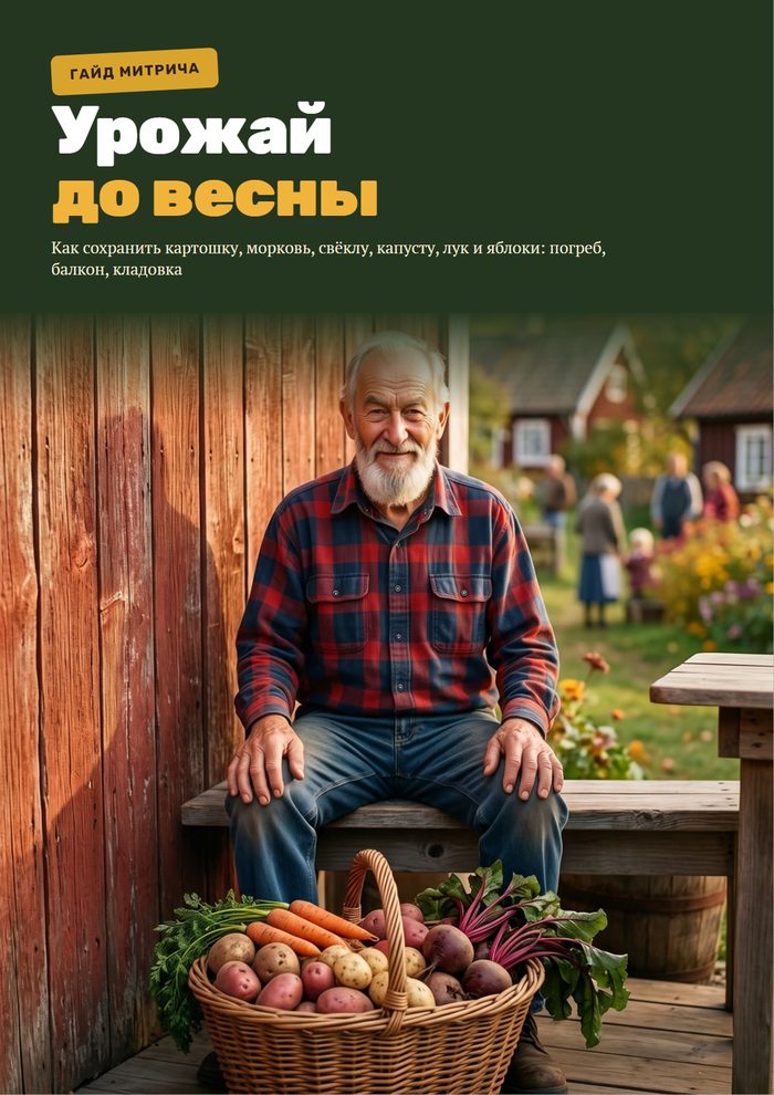 Обложка тетрадки «Урожай до весны»