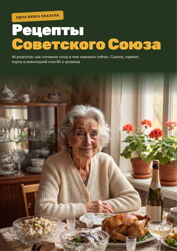 Обложка тетрадки «Рецепты Советского Союза»